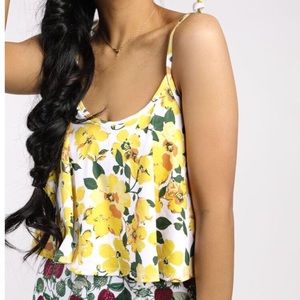 Kortni Jeane Floral Swing Top XL